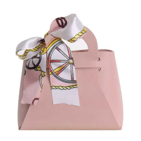 Pacchetto 50 Borsette Portaconfetti Rosa + 2kg Ciocomandorla