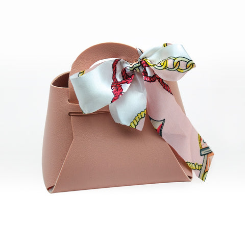 Pacchetto 50 Borsette Portaconfetti Rosa + 2kg Ciocomandorla