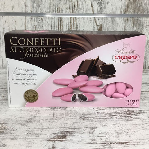 Kit 40 pz tubo pvc 5 confetti + 1kg confetti cioccolato rosa