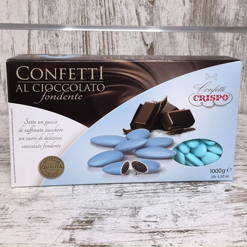 Kit 40 pz pvc per 5 confetti + 1kg confetti cioccolato celeste
