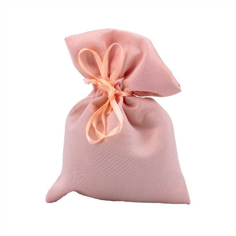 Sacchettino per bomboniere in cotone cipria