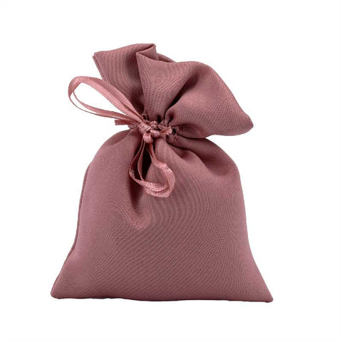 Sacchettino Portaconfetti in Cotone Rosa Antico Idee Sacchetti