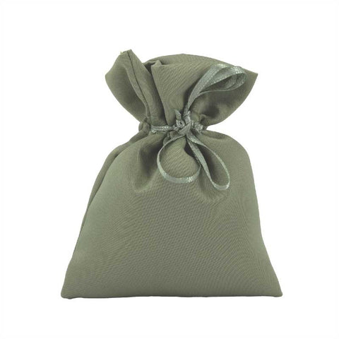 Sacchettini Portaconfetti Bomboniere Fai da Te in Tessuto Verde