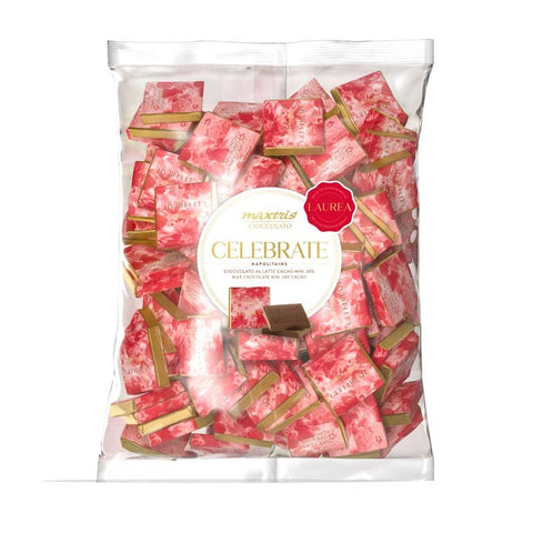 Busta Cioccolatini Maxtris Celebrate Laurea Rosso 1kg
