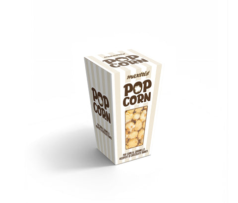 Maxtris Pop Ciock Bianco – Popcorn Caramellato e Cioccolato Bianco – 400g
