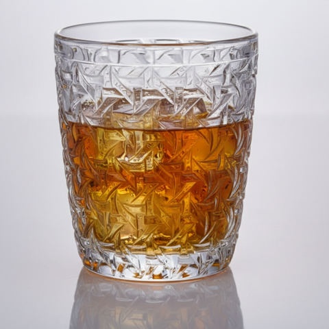 Bicchieri Acqua in Vetro Lavorato Giava – Trasparente, 270ml