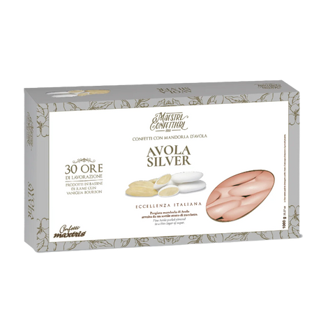 Confetti Maxtris Rosa Mandorla Avola Silver Nascita Rosa - 1Kg