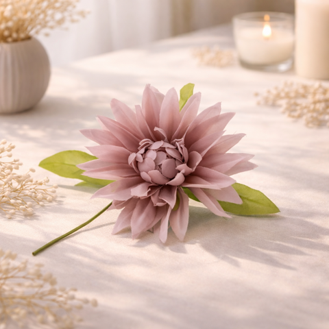 Fiore decorativo Dahlia artificiale – stile elegante per cerimonie e allestimenti