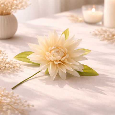 Fiore decorativo Dahlia artificiale – stile elegante per cerimonie e allestimenti