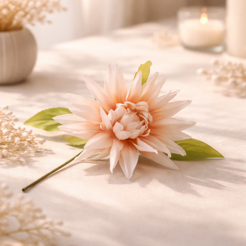 Fiore decorativo Dahlia artificiale – stile elegante per cerimonie e allestimenti
