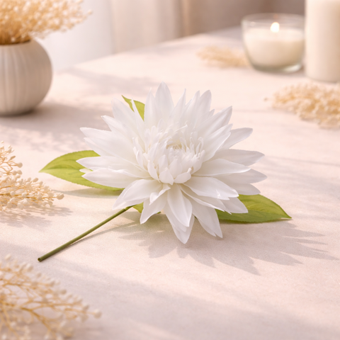 Fiore decorativo Dahlia artificiale – stile elegante per cerimonie e allestimenti