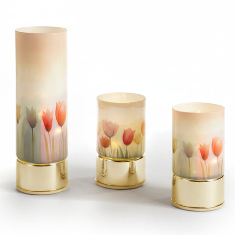 Lampada Cilindrica Tulip LED Collezione Mandorle - Bomboniera Matrimonio