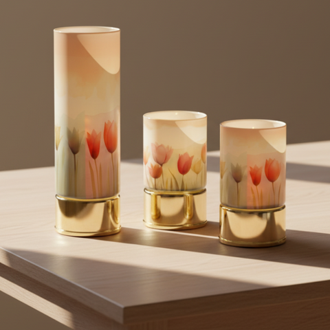 Lampada Cilindrica Tulip LED Collezione Mandorle - Bomboniera Matrimonio