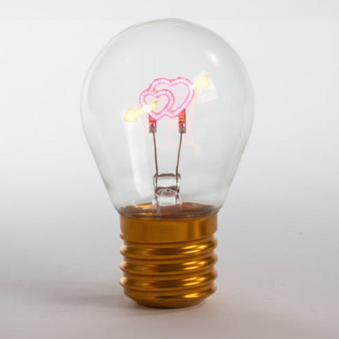 Lampada LED Ricaricabile Cuori con Freccia