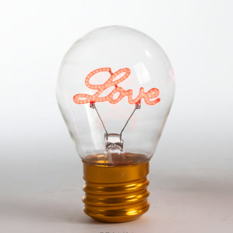 Lampada LED Ricaricabile a Forma di Lampadina Love