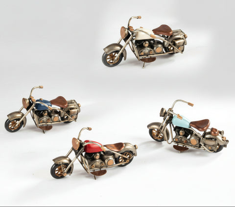 Motocicletta Vintage in Metallo "On the Road"