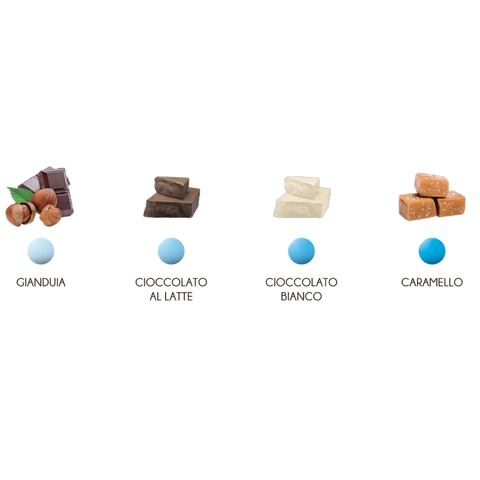 Confetti Maxtris Les Noisettes Sfumati Azzurro Incartati Singolarmente
