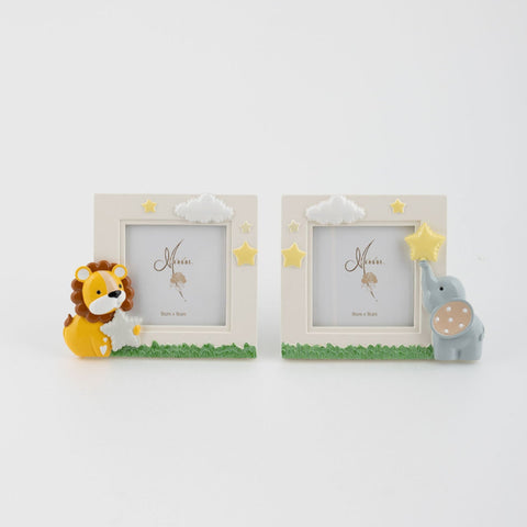 Portafoto Animali della Foresta in Resina