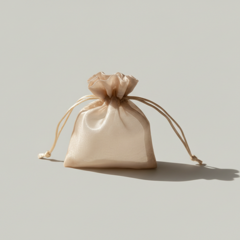 Sacchetto Organza Lucido Oro Portaconfetti 9x12 cm - Bomboniera Glamour