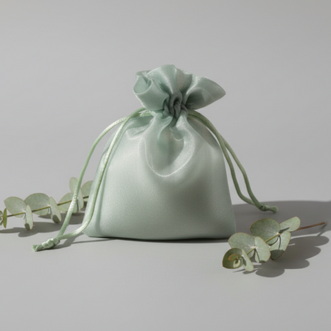 Sacchetto Organza Verde Tiffany Portaconfetti 9x12 cm - Bomboniera Romantica