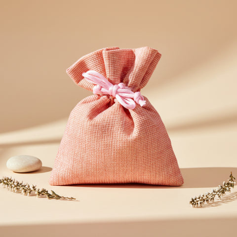 Sacchetto Portaconfetti Rosa 10x12 cm in Tessuto Laminato – Fai da Te