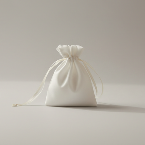 Sacchetto Raso Avorio Portaconfetti - Eleganza e Stile
