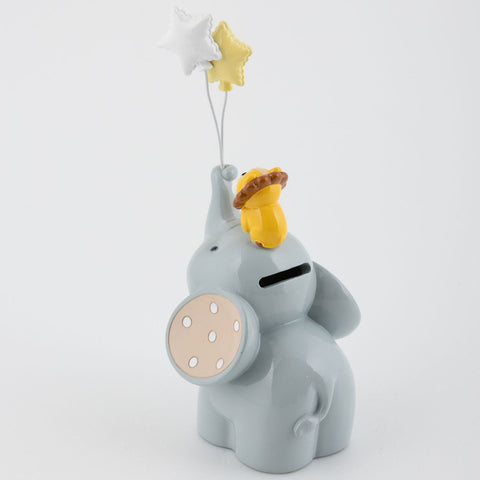 Salvadanaio Elefante e Leone Animali della Foresta