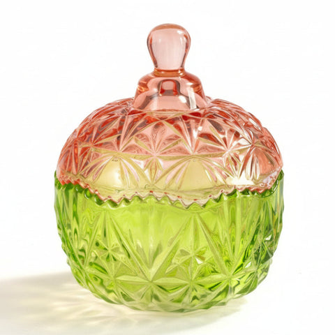 Scatola Portaconfetti in Vetro Bicolore