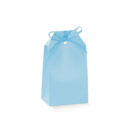 Scatolina Portaconfetti Tag Azzurra