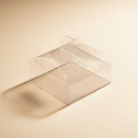Scatolina Tortina in PVC Trasparente Portaconfetti