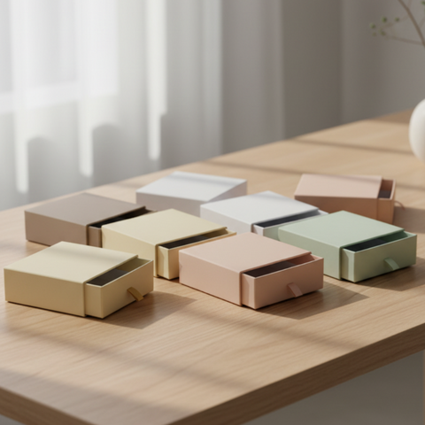 Scatolina a Cassetto Rigida per Bomboniere e Gioielli cm 8x8x3