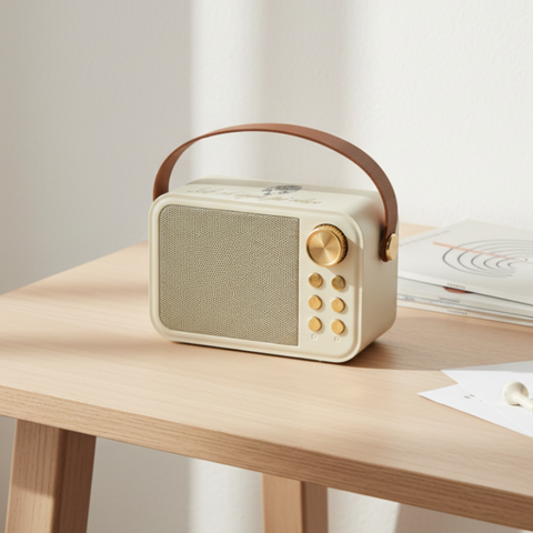 Speaker Bluetooth Radio Retrò "Solo chi sogna può volare" - Bomboniera Mandorle