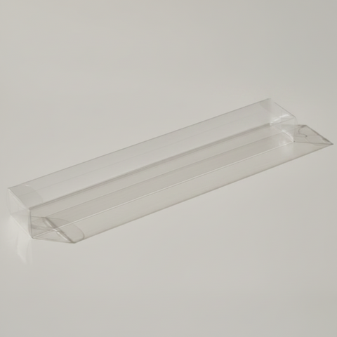 Tubo Portaconfetti Rettangolare in PVC Trasparente cm 20,5x3x2