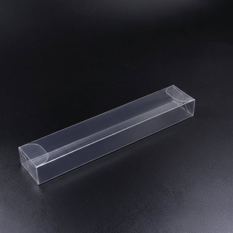 Tubo Portaconfetti Rettangolare in PVC Trasparente cm 20,5x3x2
