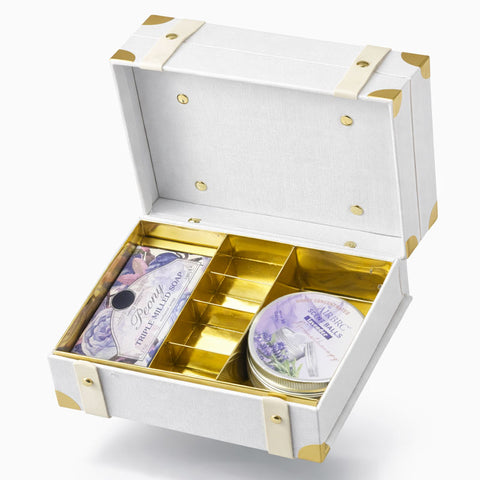 Valigetta con Sapone e Sfere Profumate Lavanda - Bomboniera Matrimonio