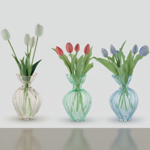 Vaso in Vetro Fatto a Mano - Bomboniera Utili Matrimonio