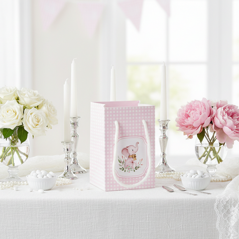 elegante shopper box battesimo bimba