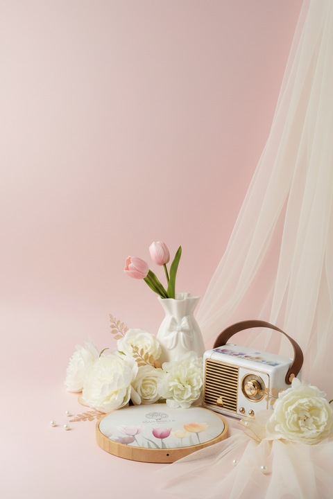 Banner mobile elegante rosa