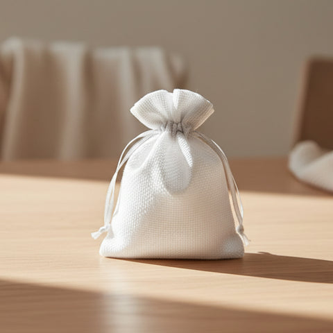 Sacchetti in Juta Colorati con Coulisse - Bomboniera Portaconfetti