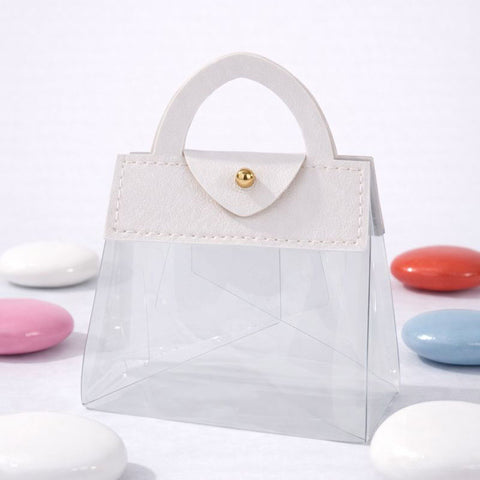 Borsetta Portaconfetti Bianca 7x9 cm - Bomboniera Elegante Versatile