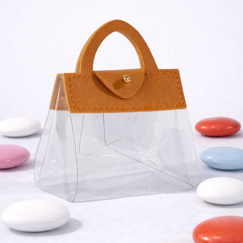 Borsetta Portaconfetti Senape 7x9 cm - Bomboniera Autunnale Matrimonio Rustico