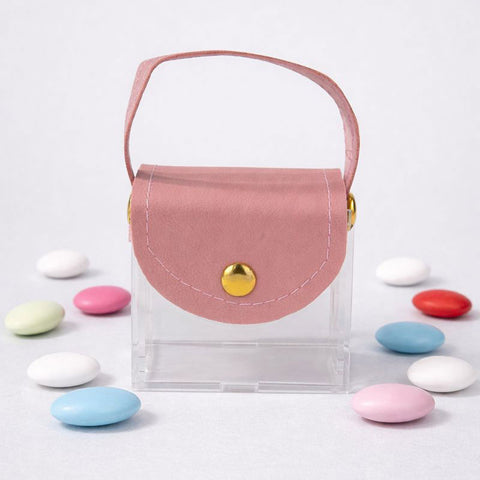 Borsetta Portaconfetti Rosa Antico 5x6x6 cm - Bomboniera Matrimonio Battesimo