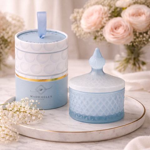 Scatola in Vetro Bicolore Linea Bubble – Madrhélen Paris