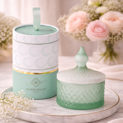 Scatola in Vetro Bicolore Linea Bubble – Madrhélen Paris