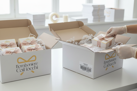 Spedizione veloce bomboniere branded
